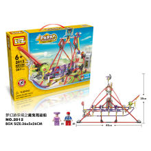 LOZ DIY Parque de atracciones bloques de construcción de ladrillo juguetes